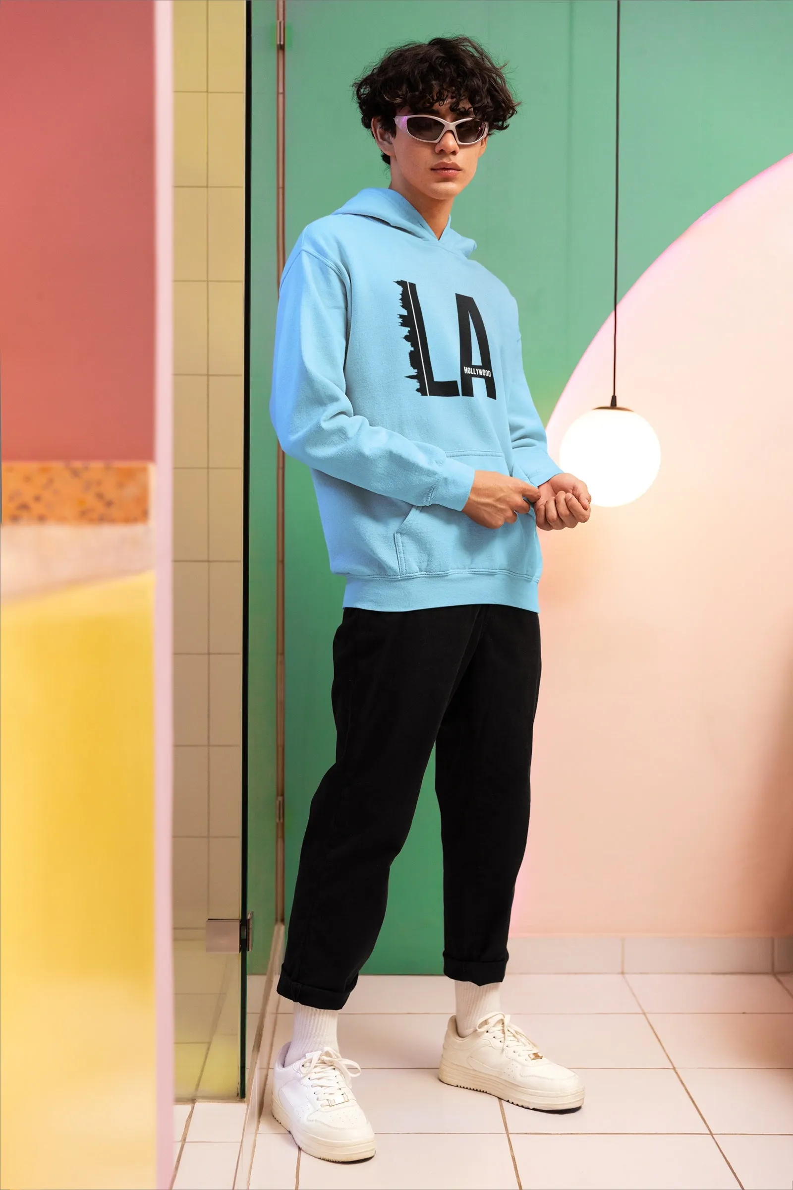 L.A. Hollywood 320 GSM Heavyweight Hoodie | Lifestyle Streetwear Graphic | Premium Cotton